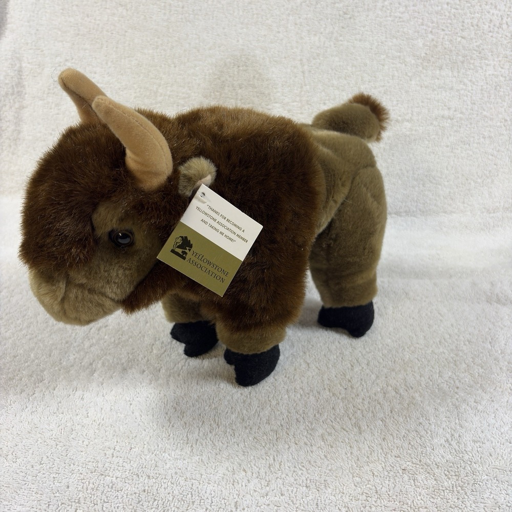 Yellowstone Association Plush Bison Buffalo 11" Stuffed Animal AAG w/ Hang Tag